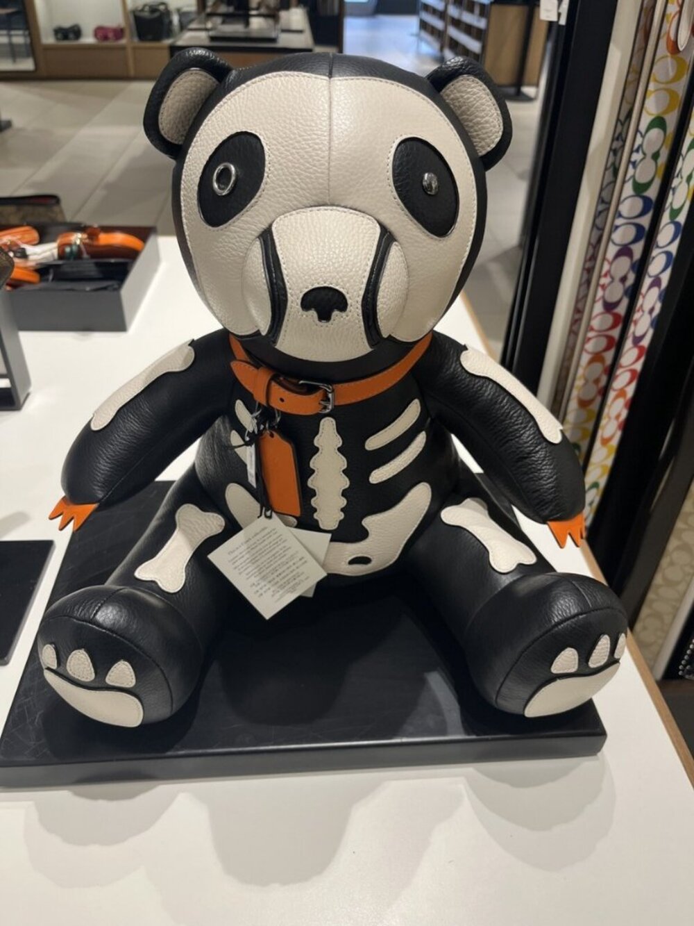 Authentic Coach Halloween Skeleton Bear Full Size RARE!